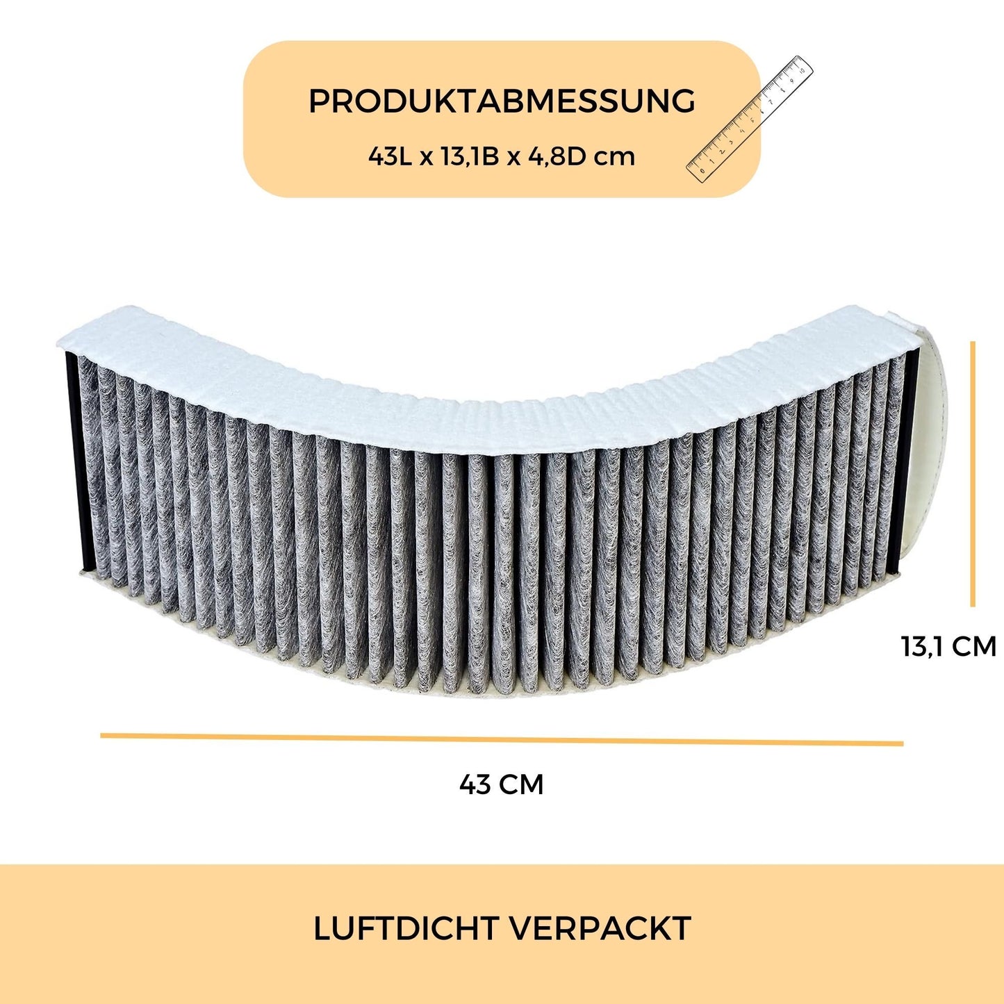 purero®  kompatibler Ersatzfilter für Bora Pure - kompatibel mit PUAKF, Puru, Pure X - Aktivkohlefilter mit Anti-Fisch Beschichtung - Made in Germany