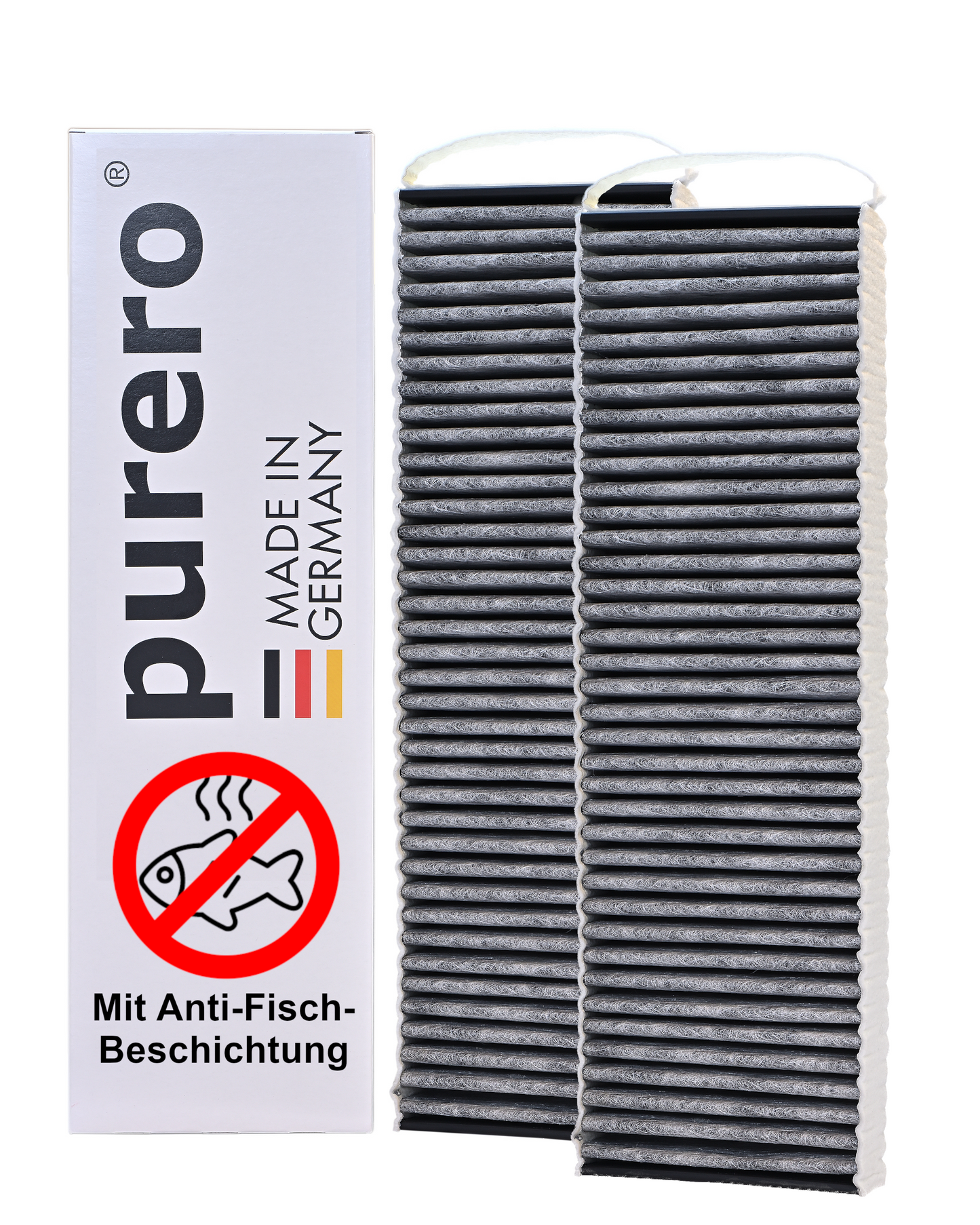 purero® kompatibler Ersatzfilter für Bora Pure - kompatibel mit PUAKF, Puru, Pure X - Aktivkohlefilter mit Anti-Fisch Beschichtung - Made in Germany