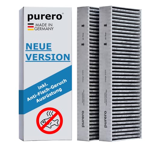 purero Aktivkohlefilterset für Bora BASIC, BAKFS mit Anti-Fisch-Geruch Ersatzfilter der Marke purero, Aktivkohlefilter