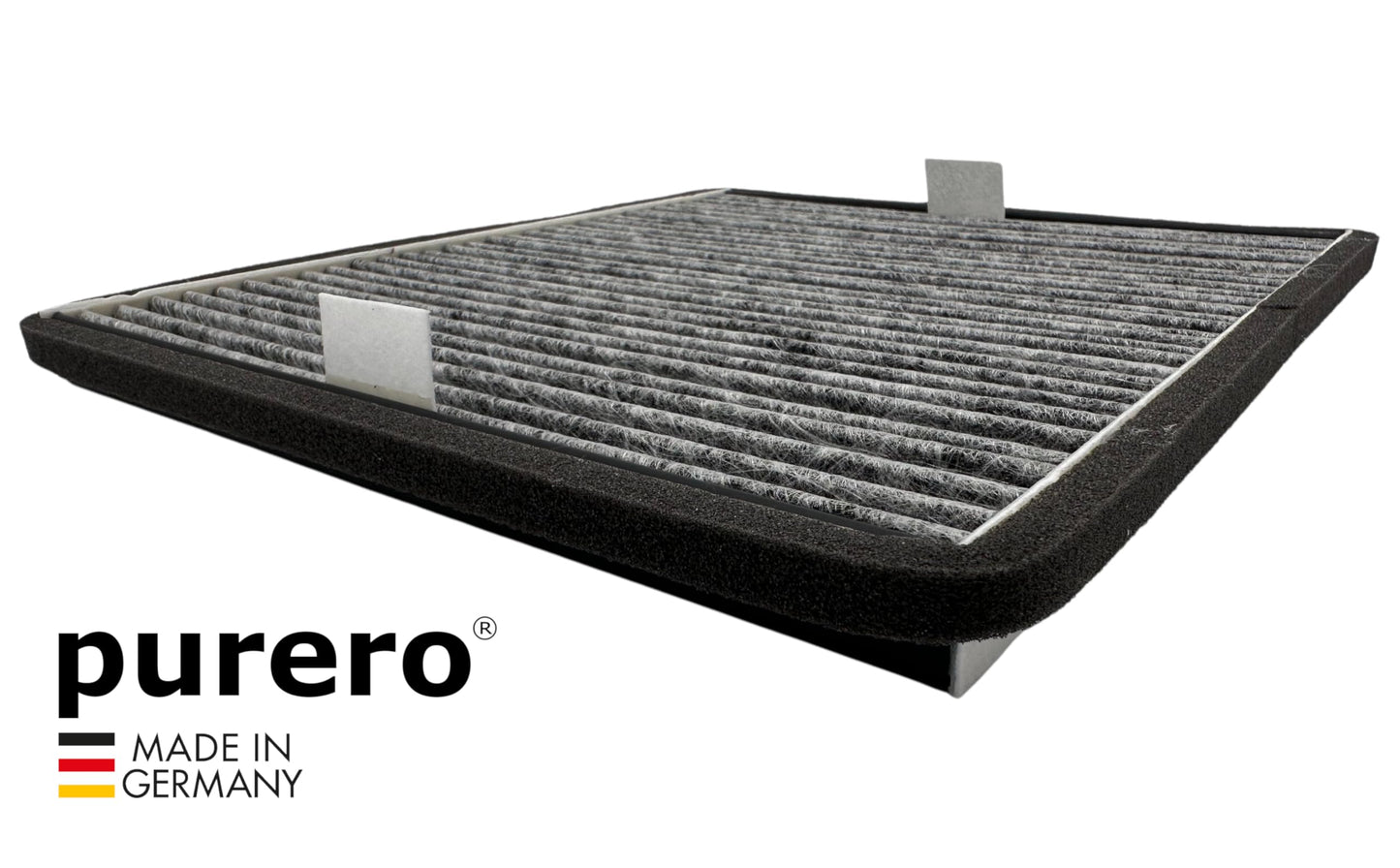 purero® Aktivkohlefilter - Ersatzfilter für Miele DKF 11-P / 11762530, Nachfolgemodell von DKF 11-1 - Optimale Geruchsabscheidung - Made in Germany