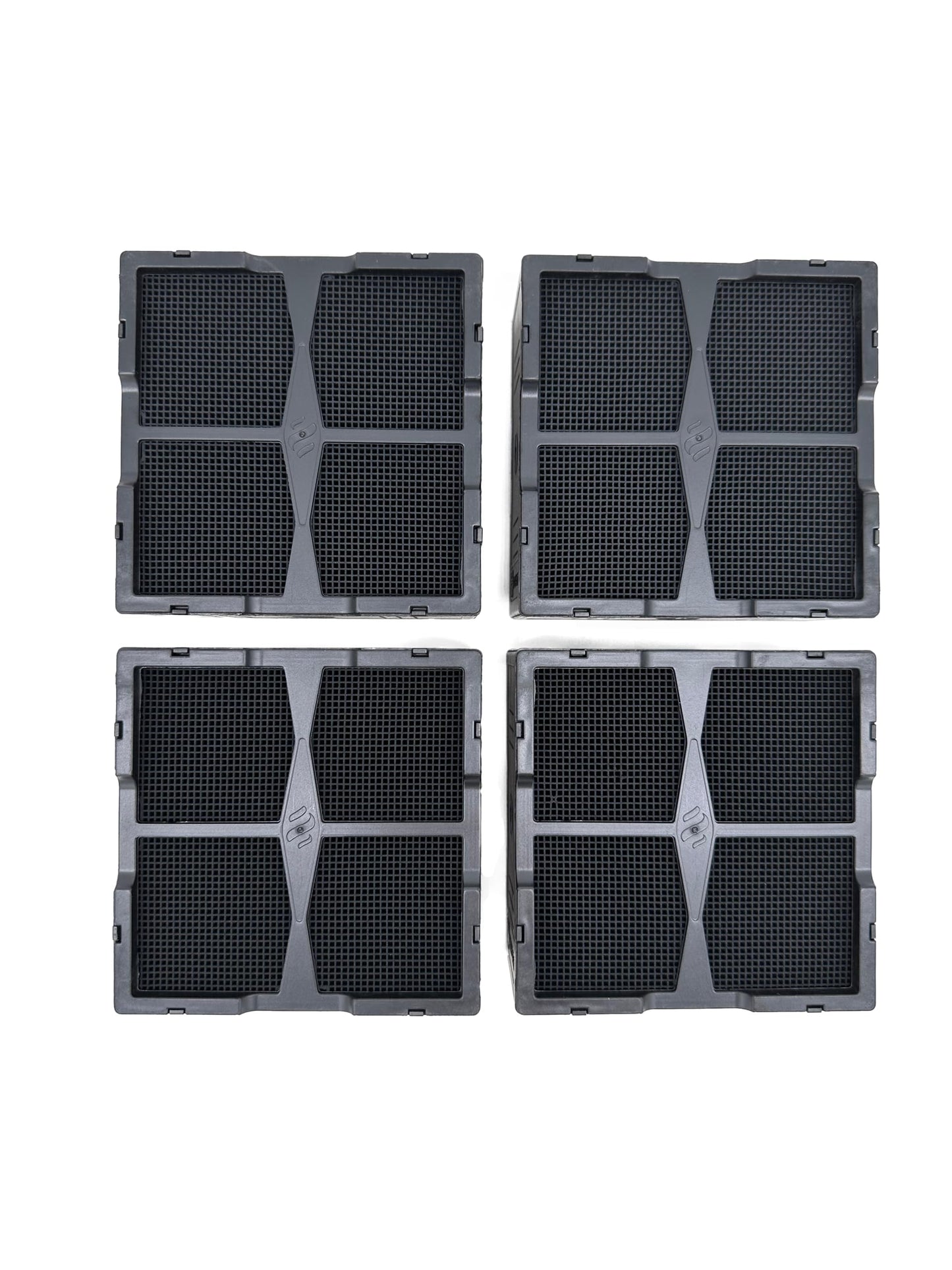 purero® Aktivkohlefilter/Keramikfilter -Ersatz für AEG Kohlefilter 4055499638 (4 St.)- Passend für AEG Induktionskochfeld Modell IDE84241IB / IDE84243IB / IDK84451IB / IDK84453IB - Made in Germany