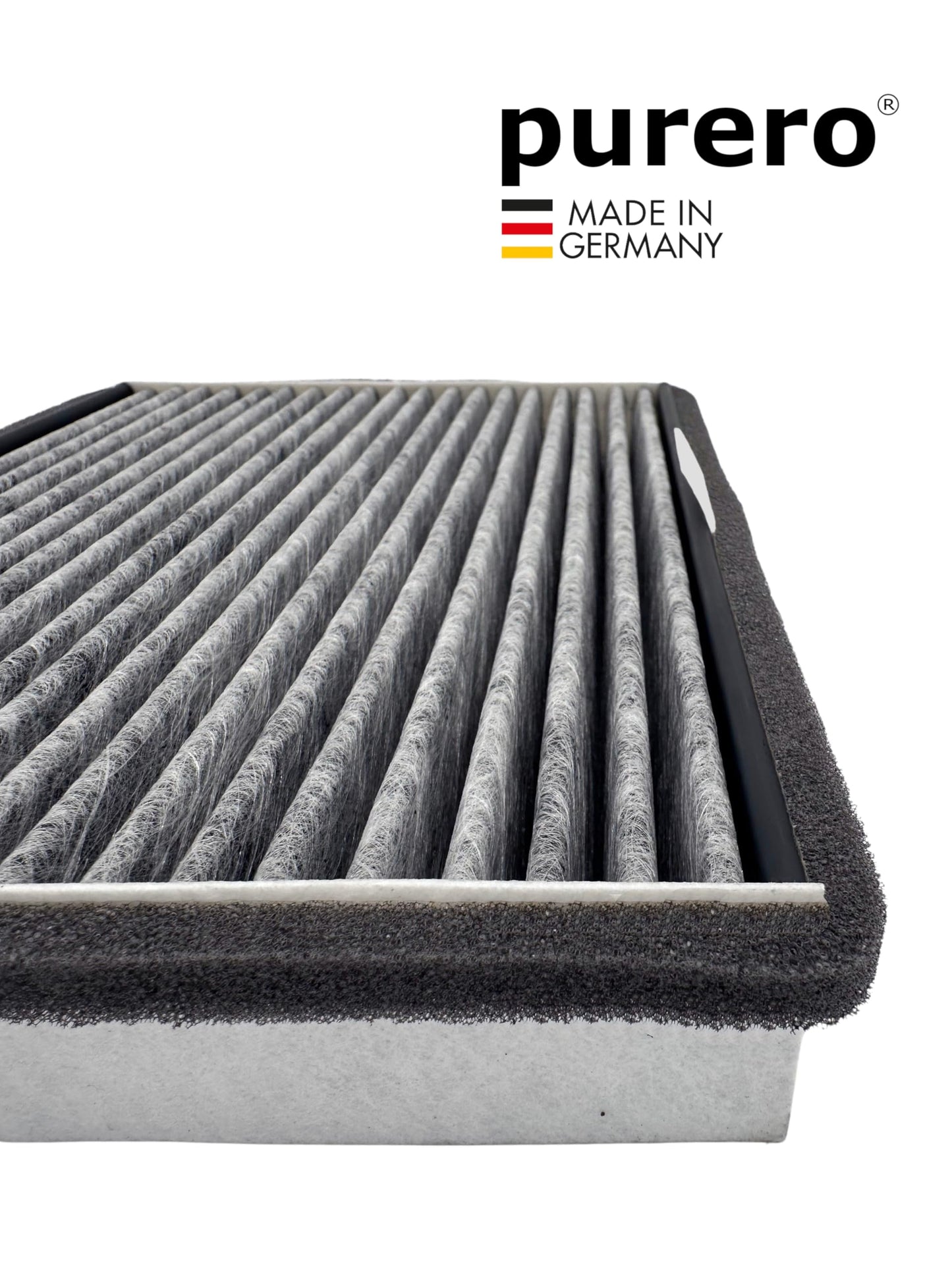 purero® - Ersatzfilter kompatibel mit Miele DKF 36-P Active Air Clean Filter 12041550 - Aktivkohlefilter in Herstellerqualität - Made in Germany