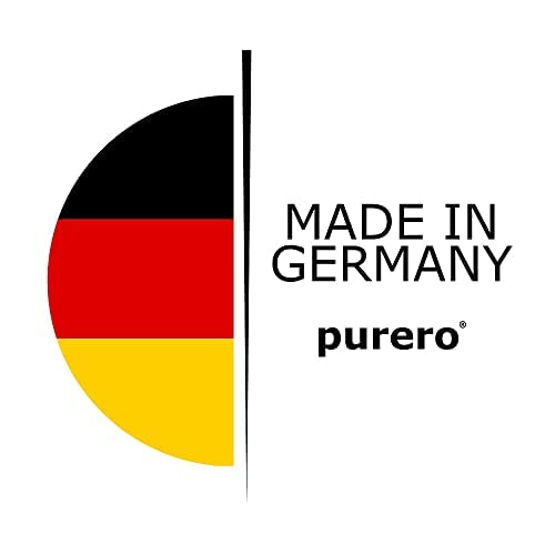 Logo purero Made in Germany Aktivkohlefilter Aktivkohle Pellets Aktivkohlepellets Miele Siemens Bosch Neff Gaggenau Bora