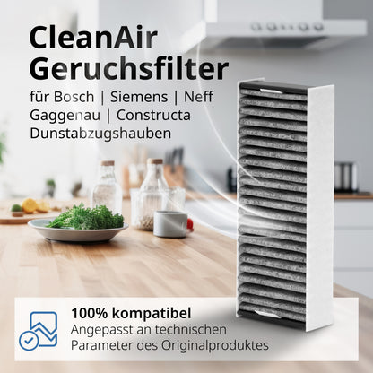 purero Aktivkohlefilter geeignet für Siemens 17004796 Siemens HZ9VRCR0 Ersatzfilter mit Qualität wie beim Original