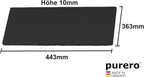 kompatibler Aktivkohle-Filter für Siemens 11015150 / LZ57P00 (2 Stück) – regenerierbarer Long Life Geruchsfilter 443×363×10 mm regenerierbar