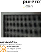 purero® Aktivkohlefilter/Keramikfilter -Ersatz für AEG Kohlefilter 4055550331 (2 St.)- Passend für AEG Induktionskochfeld Modell IDE 74243 IB - Serie 942150896 xx - Made in Germany