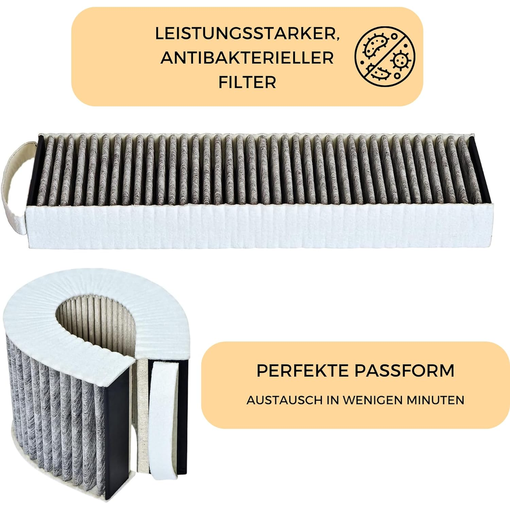 purero®  kompatibler Ersatzfilter für Bora Pure - kompatibel mit PUAKF, Puru, Pure X - Aktivkohlefilter - Made in Germany