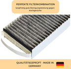 purero®  kompatibler Ersatzfilter für Bora Pure - kompatibel mit PUAKF, Puru, Pure X - Aktivkohlefilter - Made in Germany