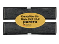 Aktivkohlefilter DKF 20-P als Ersatz für Miele Dunstabzugshauben der Marke purero. Verfügbar im 1er Pack DKF 18-P und 4er Pack als DKF 21-P.