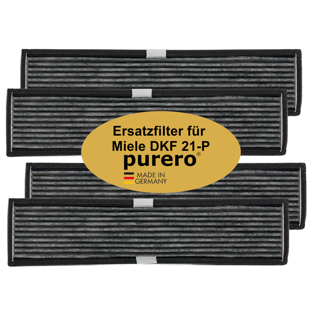 Aktivkohlefilter DKF 21-P als Ersatz für Miele Dunstabzugshauben der Marke purero.