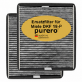 purero® Aktivkohlefilter - Ersatzfilter für Miele DKF 19-P, Nachfolgemodell von DKF 19-1