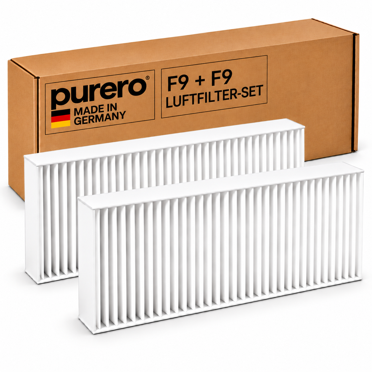 purero KWL-Filter 2x F9 Set, Vaillant Recovair 260, 360