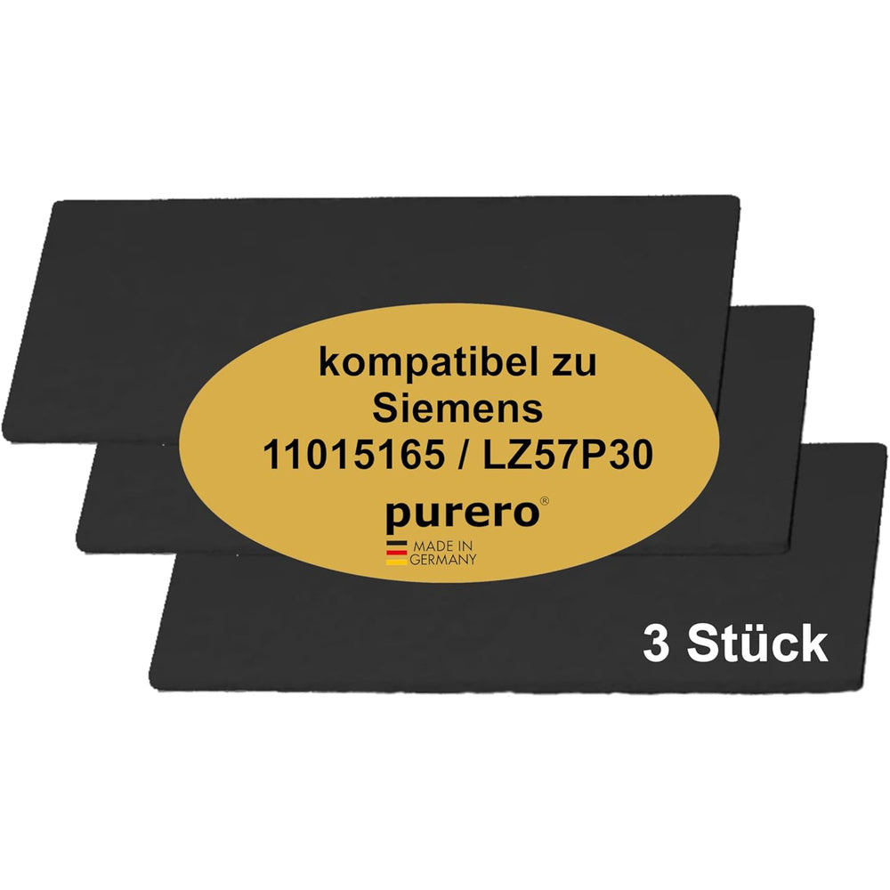kompatibler Aktivkohle-Filter für Siemens 11015165 / LZ57P30 (3 Stück) – regenerierbarer Long Life Geruchsfilter 373×303×10 mm regenerierbar