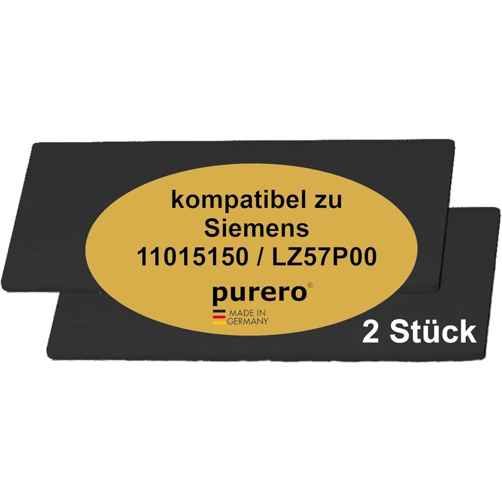 kompatibler Aktivkohle-Filter für Siemens 11015150 / LZ57P00 (2 Stück) – regenerierbarer Long Life Geruchsfilter 443×363×10 mm regenerierbar