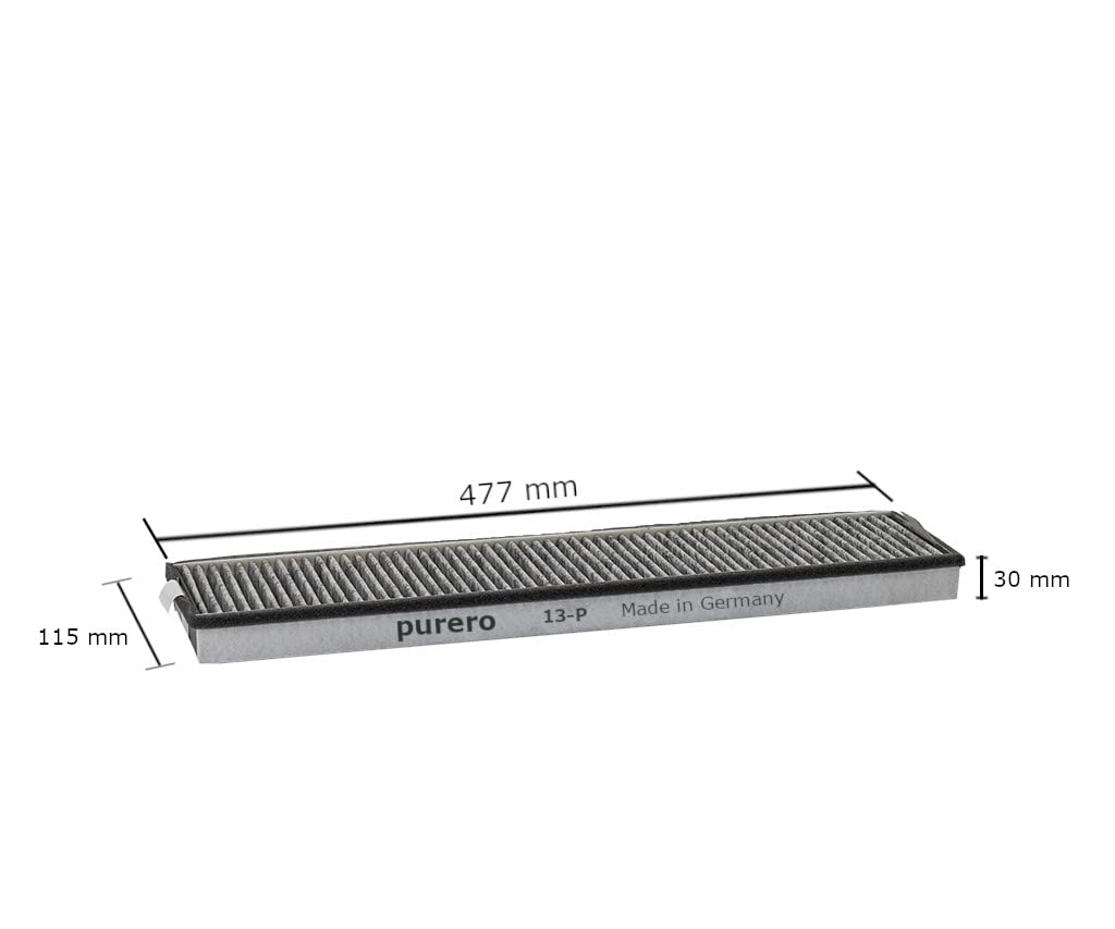 purero® Aktivkohlefilter - Ersatzfilter für Miele DKF 13-P, Nachfolgemodell von DKF 13-1 - Optimale Geruchsabscheidung - Made in Germany…