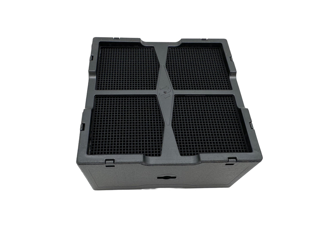 purero® Aktivkohlefilter/Keramikfilter -Ersatz für AEG Kohlefilter 4055380481 - Passend für AEG Induktionskochfeld Modell 94215051600 - Made in Germany