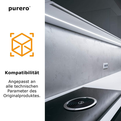 purero Aktivkohlefilterset für Bora BASIC, BAKFS mit Anti-Fisch-Geruch Ersatzfilter der Marke purero, Aktivkohlefilter