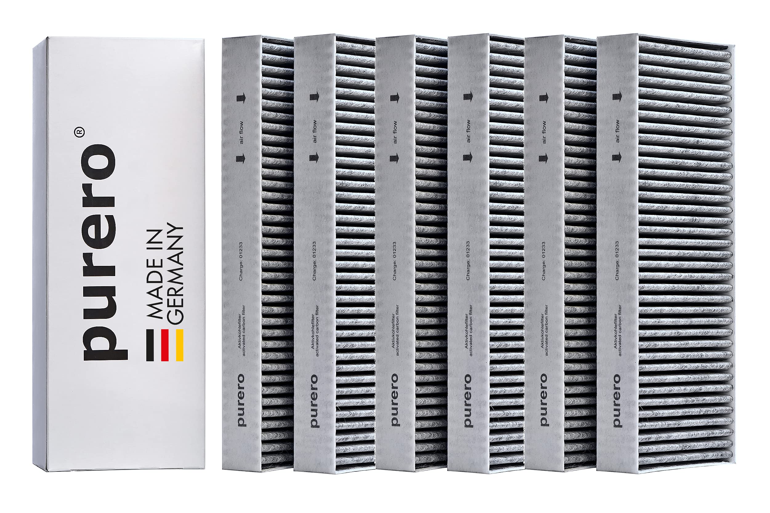 purero Aktivkohlefilter für Dunstabzug passend für BIU/BHU/BFIU, kompatibel mit Bora BASIC, Filter mit Aktivkohle zur Entfernung von Gerüchen